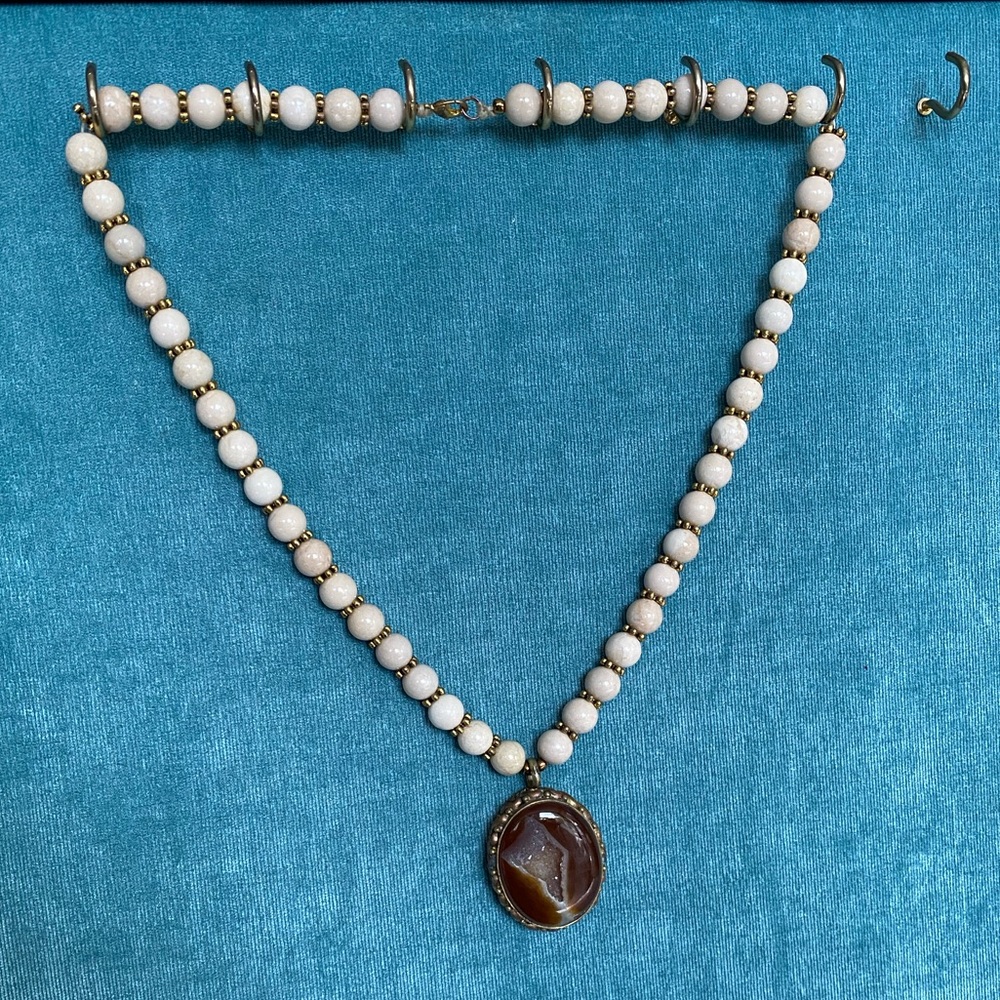 Geode necklace (Handmade by me)